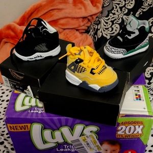 Brand new baby shoes Jordan's size 2c and men's 9.5